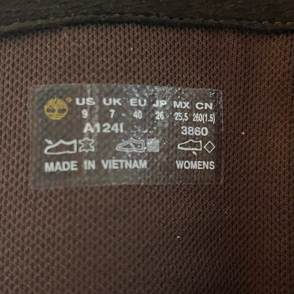 Timberland Brown Leather Knee High Riding Boots Women’s 9 Side Zip Round Toe - Picture 6 of 8